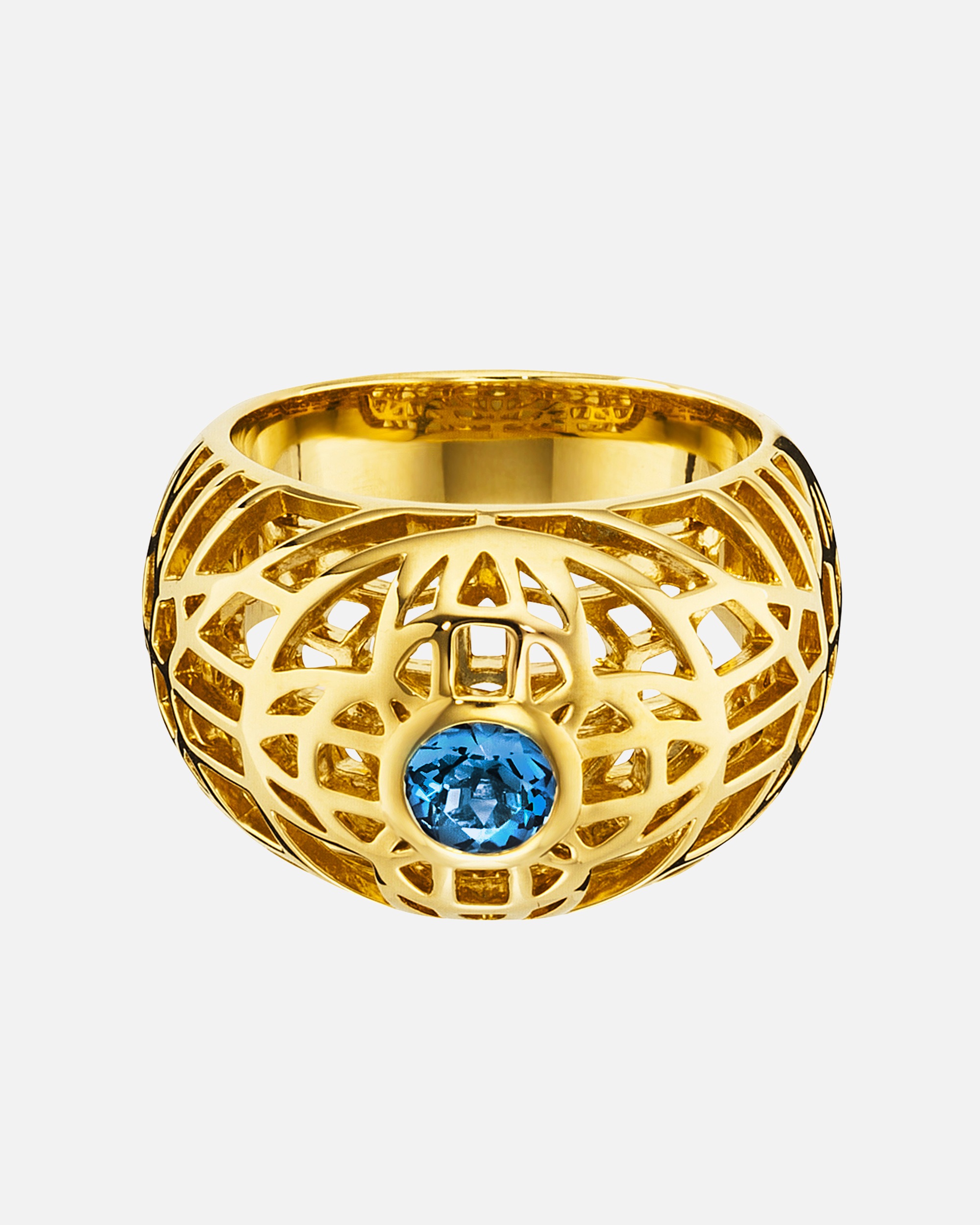 Ring für Weiblich caï Ring 925/- Sterling Silber Blautopas blau 0,130ct 056 (17,8)