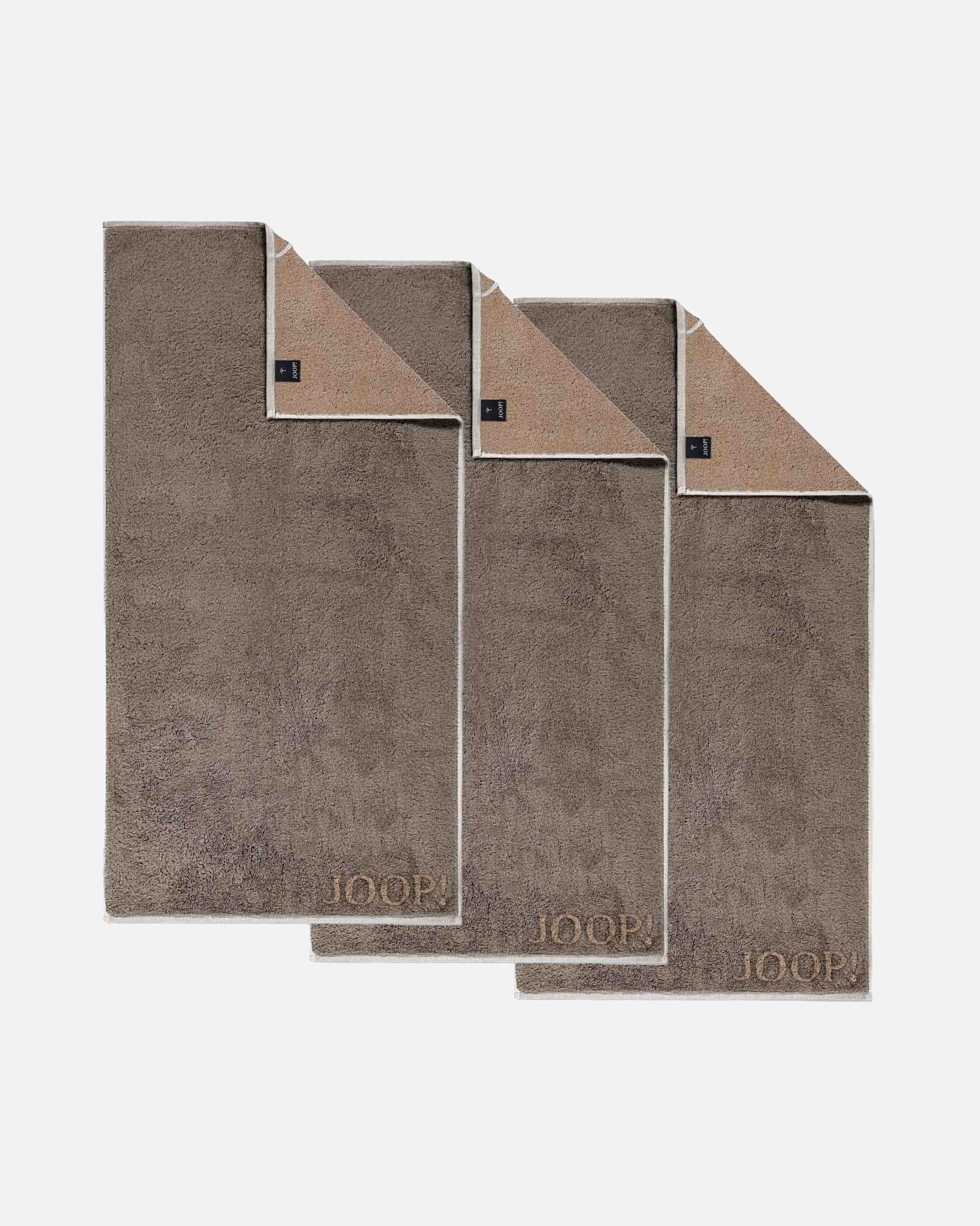 Handtuch für Unisex JOOP! Handtuch 3er Pack 'J! Joop! Contour' Taupe