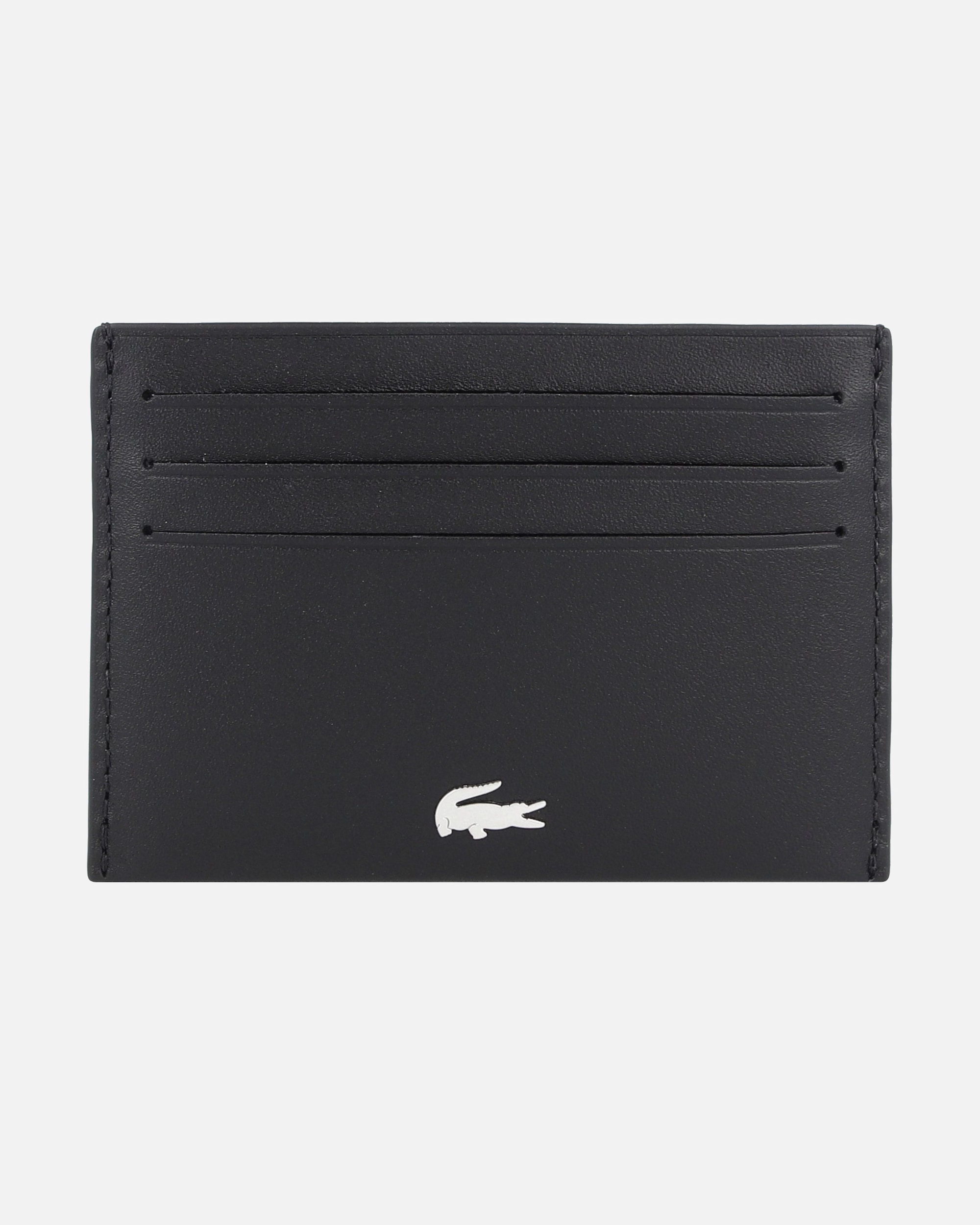 Etui für Männlich Lacoste FG Kreditkartenetui Leder 10,5 cm noir