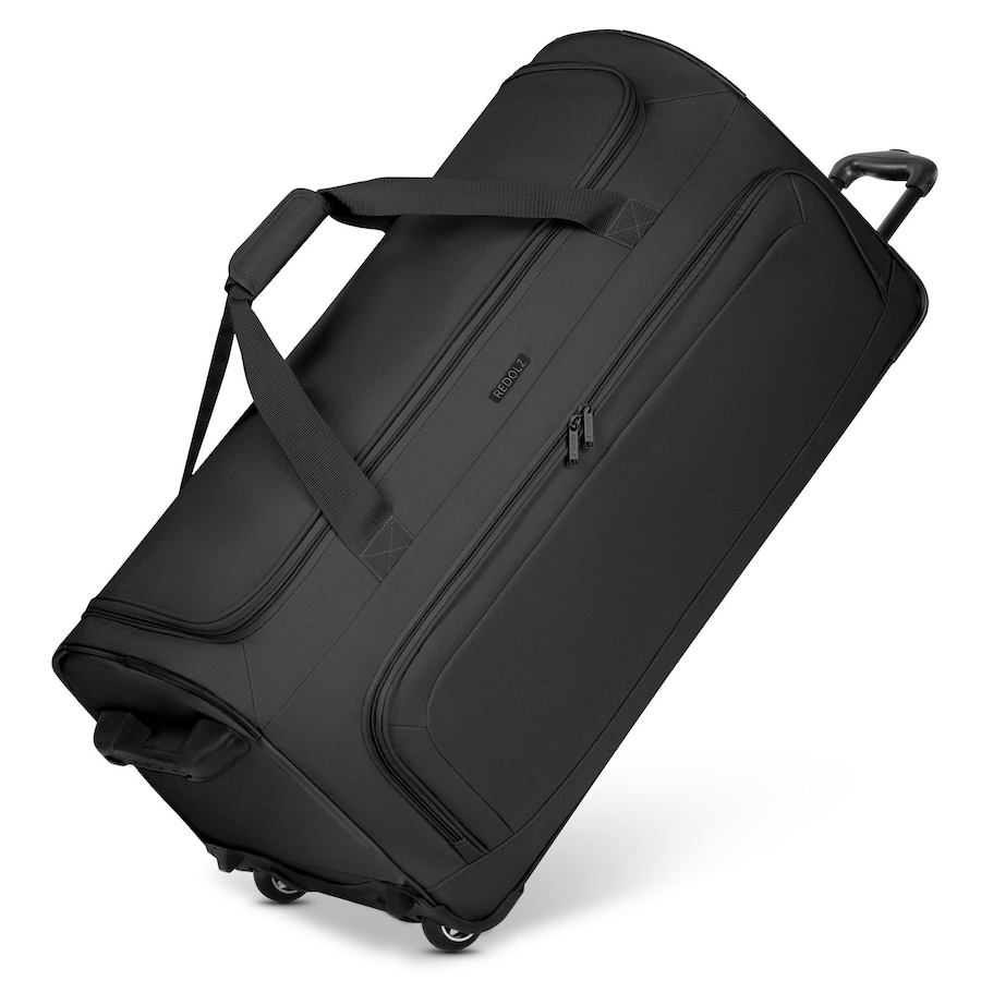 Redolz Duffle Essentials 2-Rollen XL Reisetasche 81 cm Sondergröße black Schwarz Herren