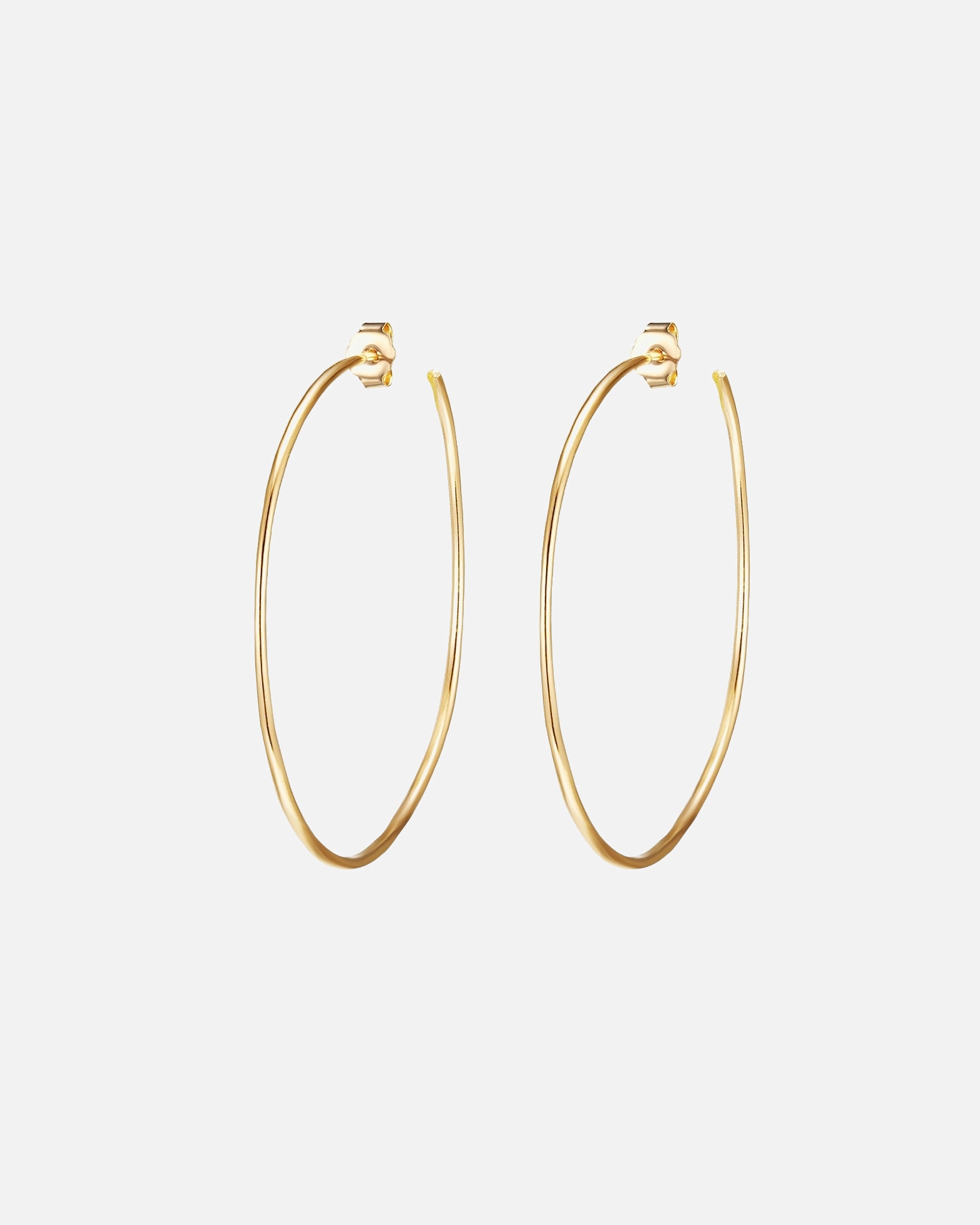 Creolen für Weiblich Glanzstücke München Creolen aus Sterling Silber in gelbgold 50,0 mm