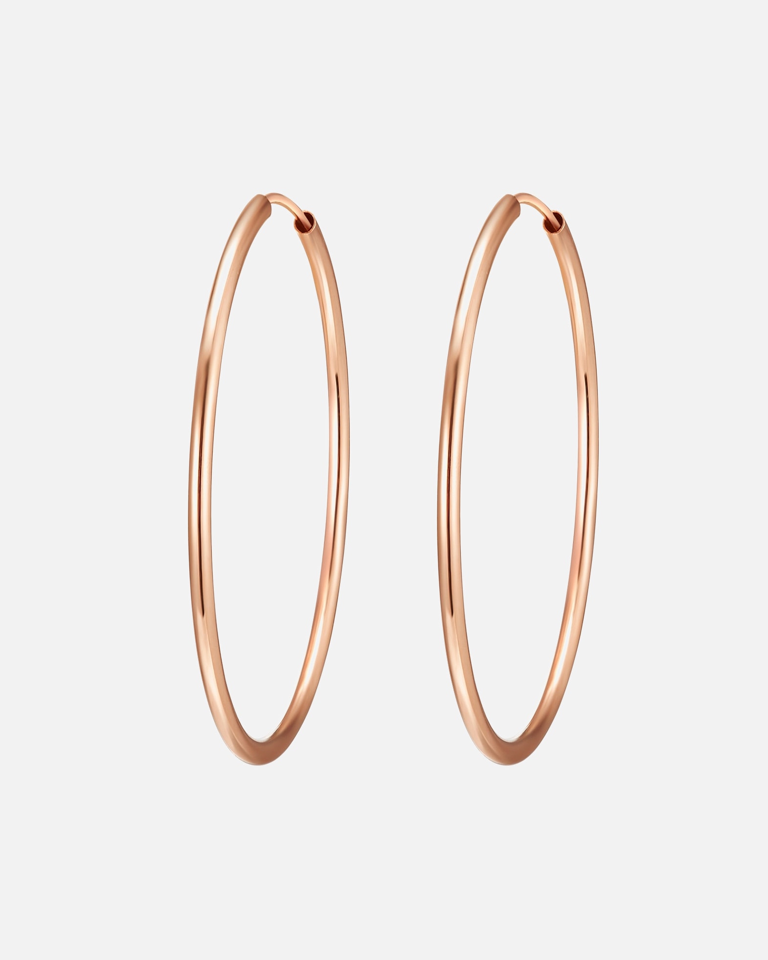 Creolen für Weiblich Rafaela Donata Creolen Rosévergoldet 40,0 mm