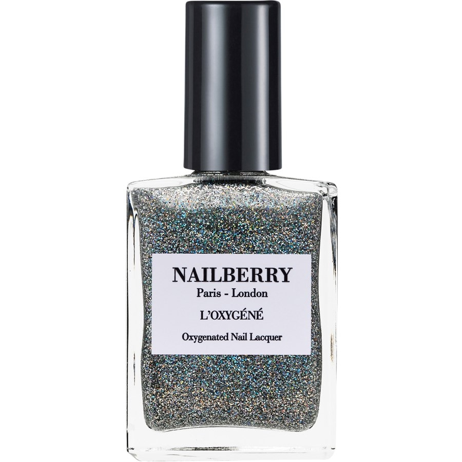 Nailberry L'Oxygéné Oxygenated Nail Lacquer Feiner Glitter Top Coat 15 ml Silber Damen