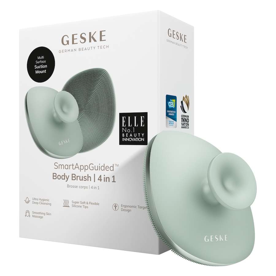 GESKE Body Brush | 4 in 1 Design mit Metallring Reinigungsbürste Green