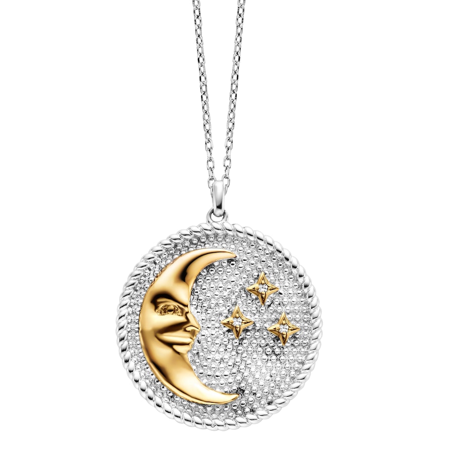 Julie Julsen Anhänger mit Kette 925/- Sterling Silber Zirkonia weiß mehrfarbig Weiss Damen