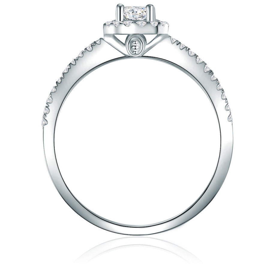 Trilani Ring aus Sterling Silber in silber mit Zirkonia 56 Damen