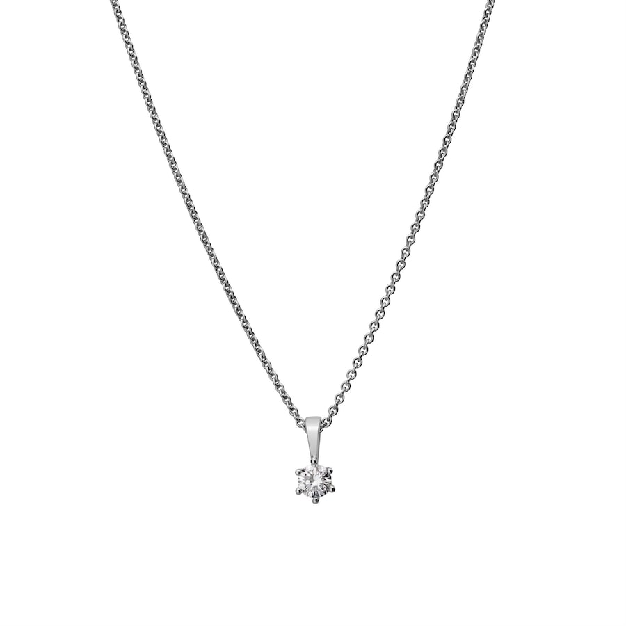 Lyomi Anhänger mit Kette 585/- Gold Diamant Lab Grown weiß 0,20ct. Damen