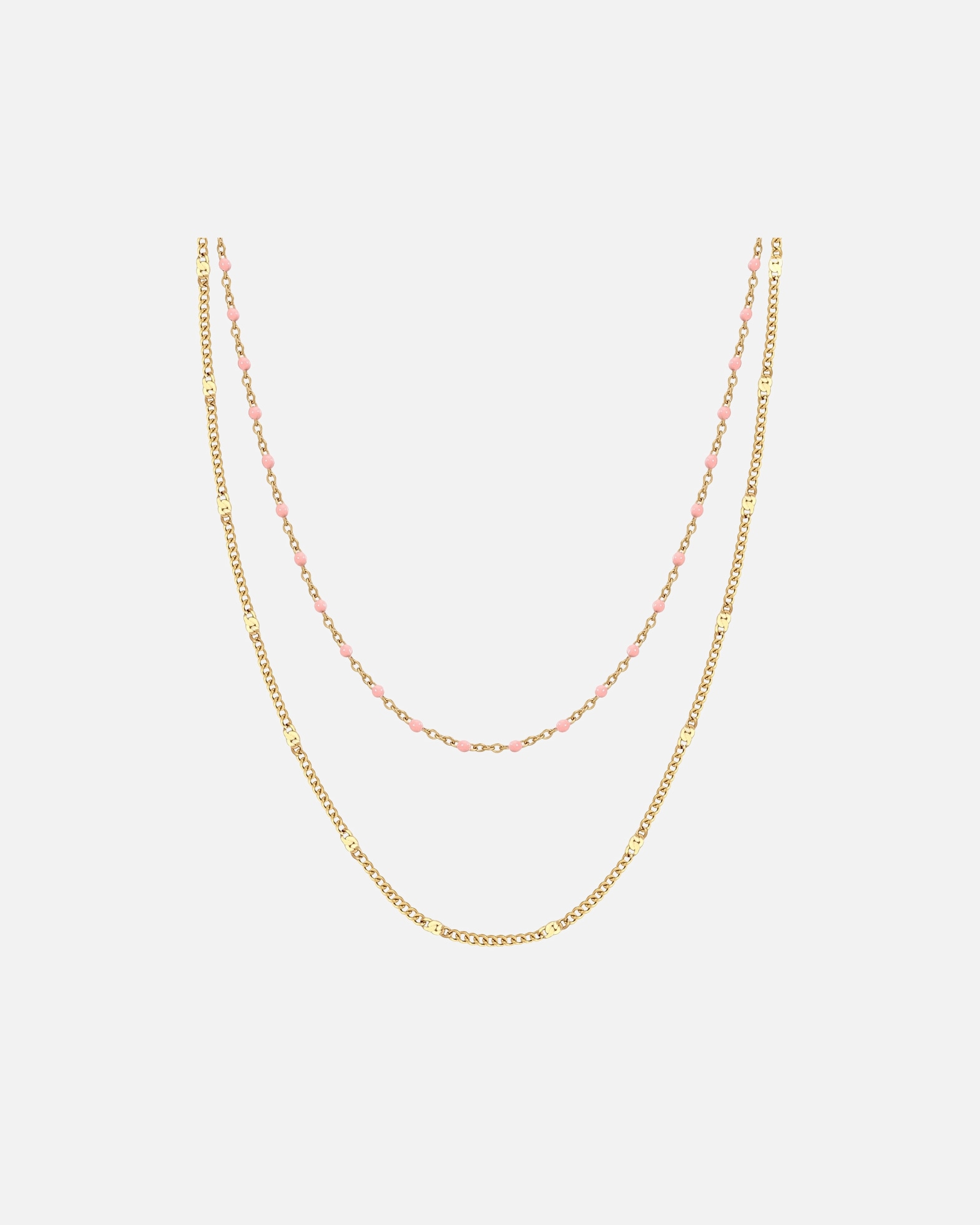 Halskette für Weiblich Eastside Kette aus Edelstahl in Gelbgold 39,0/44,0 cm Basiskette + 5,0 cm Verläng