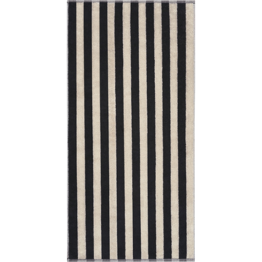 Cawö Handtücher Bold Streifen 6277 schwarz/beige - 93 Handtuch 50x100 cm