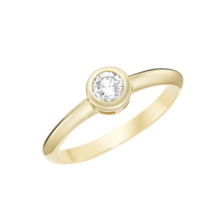 Luigi Merano Ring mit Brillant in Zargenfassung, Gold 585 58