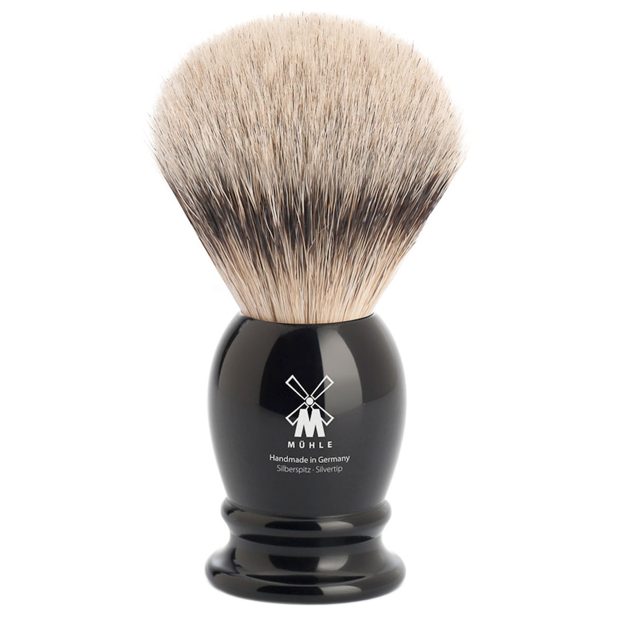 Mühle CLASSIC Rasierpinsel, Silberspitz Dachszupf, Griffmaterial Edelharz schwarz Herren