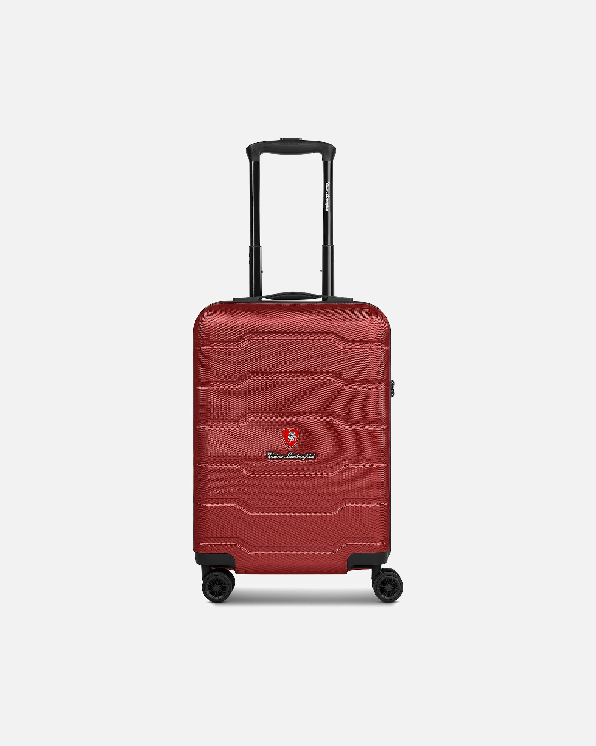 Handgepäckkoffer für Männlich Tonino Lamborghini Bologna 4 Rollen Kabinentrolley S 53 cm dark red