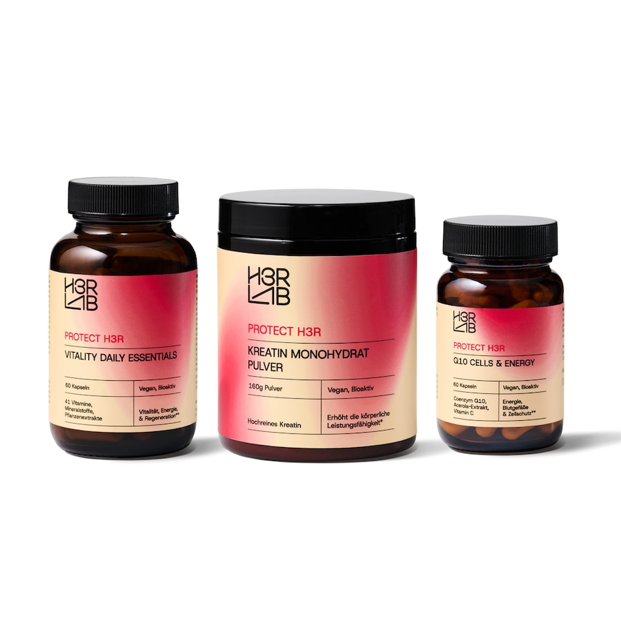 H3R LAB ENERGIE, LEISTUNG & KRAFT BUNDLE Power Performance Bundle – für mentale körperliche Leistungsfähigkeit Damen