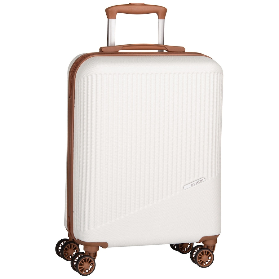 Travelite Trolley Bali 4w S Weiss/Cognac Weiss