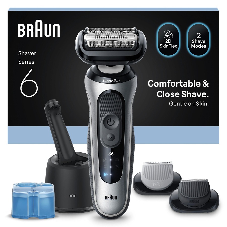 Braun Series 6 62-S7650cc Elektrorasierer, 4in1 SmartCare, wasserdicht