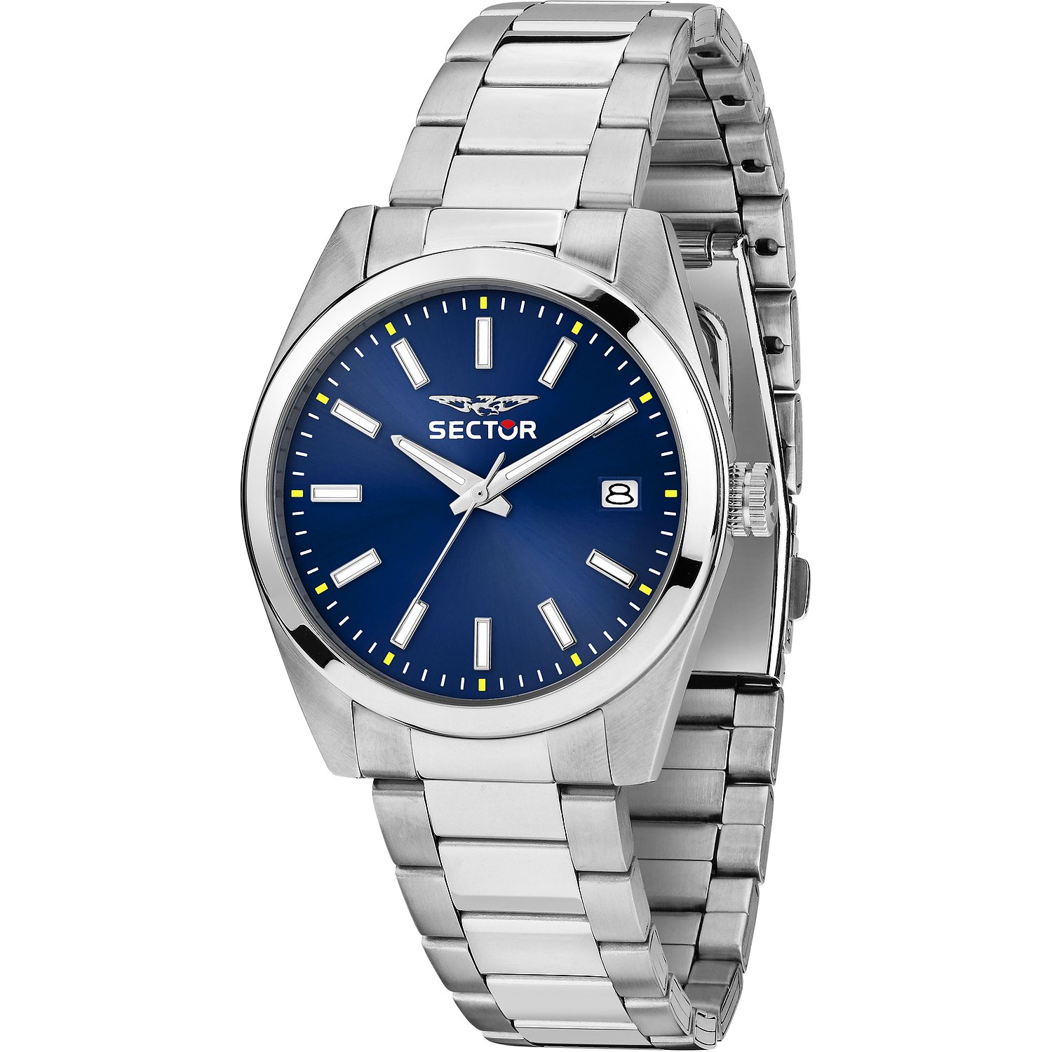 blau, silber