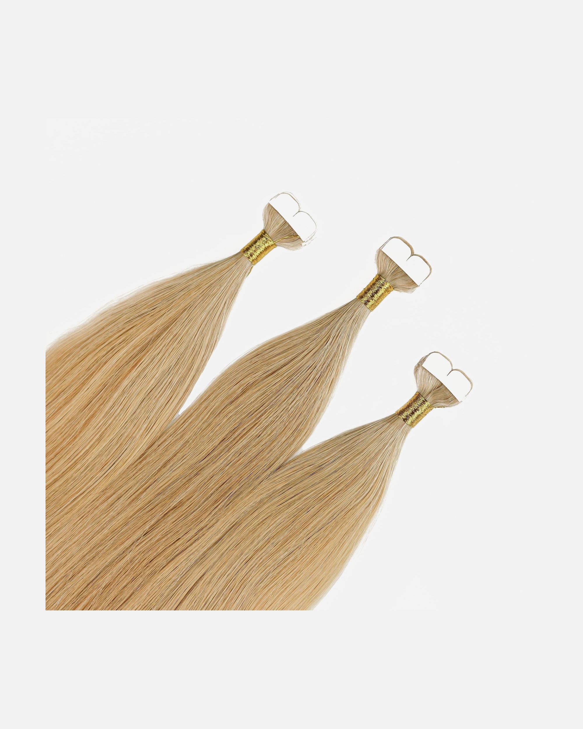 Extensions für Weiblich hair2heart Mini Tape Extensions Premium Echthaar #9/31 Lichtblond Gold-Asch 40cm
