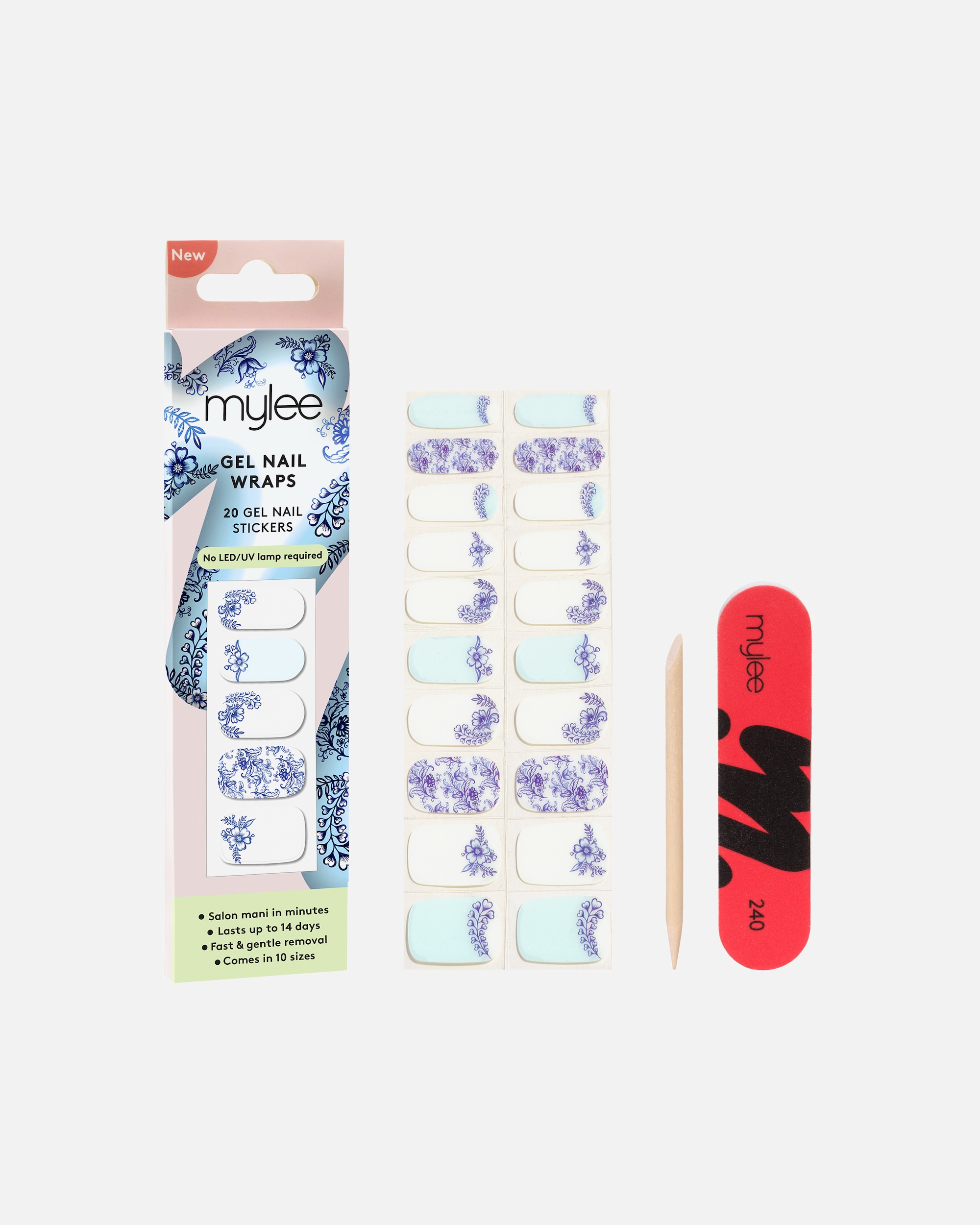 Nagelsticker für Weiblich Mylee Gel-Nagelfolien Amalfi Dreams