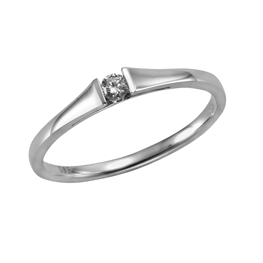 Orolino Ring 585/- Gold Brillant weiß 0,08ct. 060 (19,1) Damen
