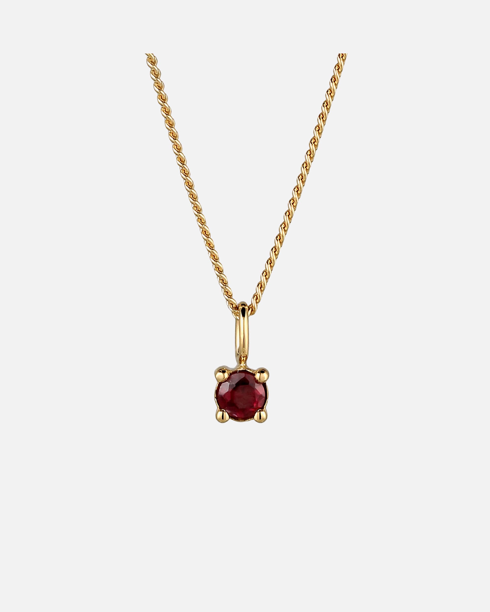 Halskette für Weiblich Elli Choker Granat Dunkelrot 925 Sterling Silber 36
