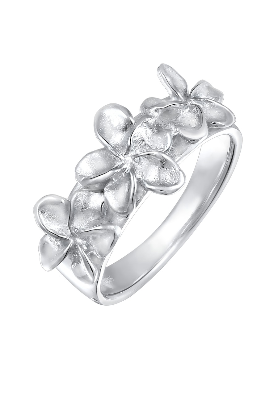 Nenalina Damenring Blume Floral Statement 925 Silber 56 Damen
