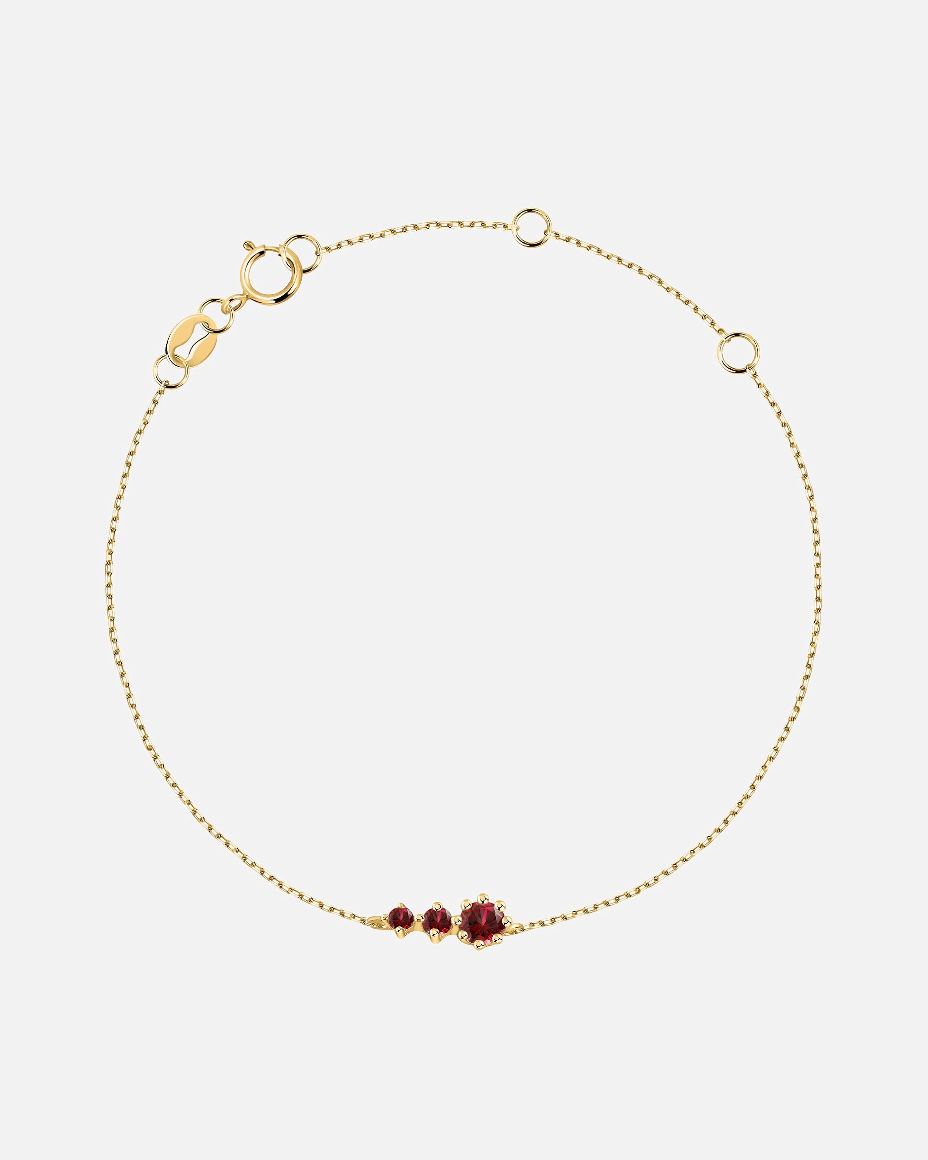 Armband für Weiblich Live Diamond Armband 375er Gelbgold gelbgold, rot