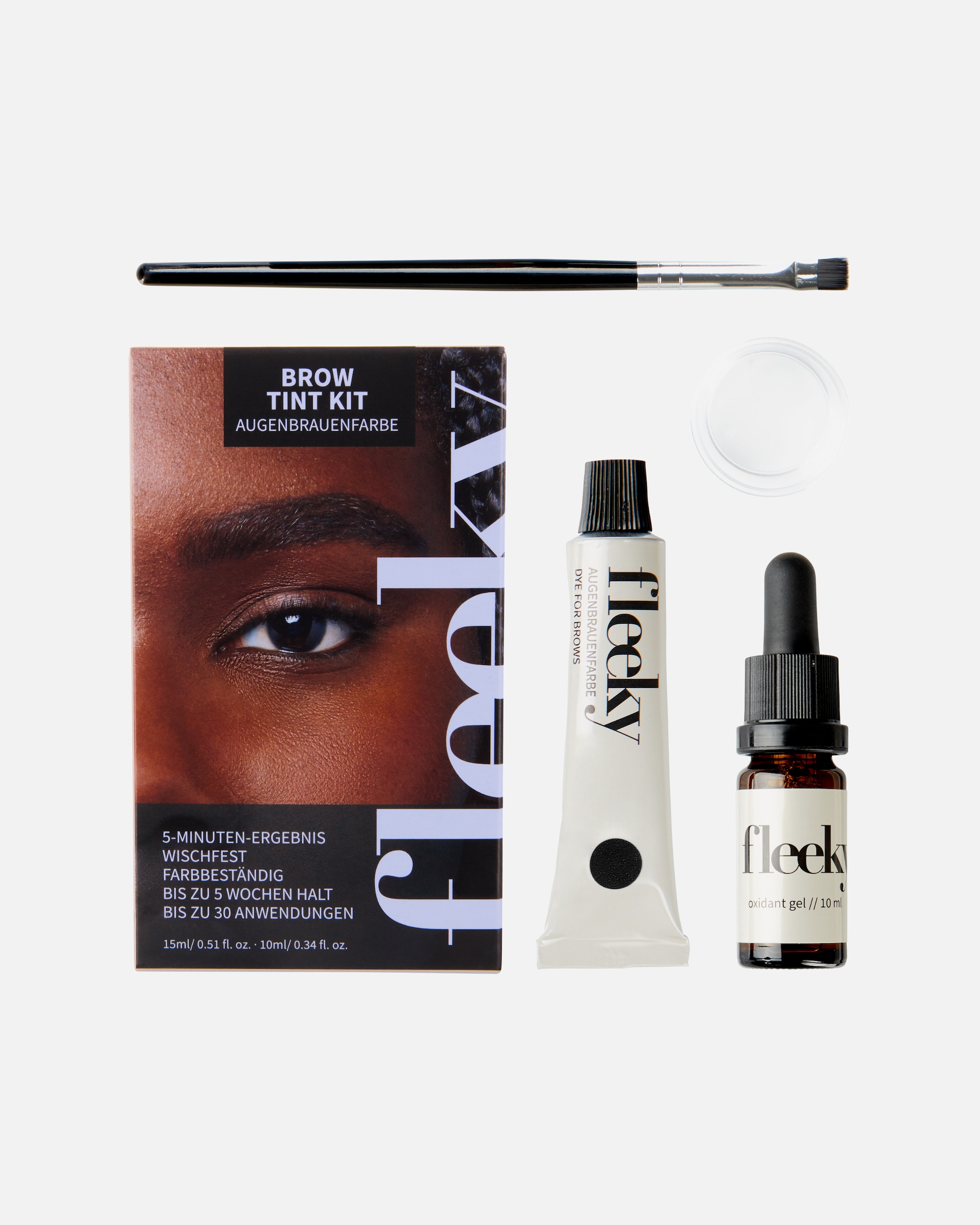 Augenbrauenfarbe für Unisex Fleeky Tint Kit - Augenbrauen Haarfärbeset black