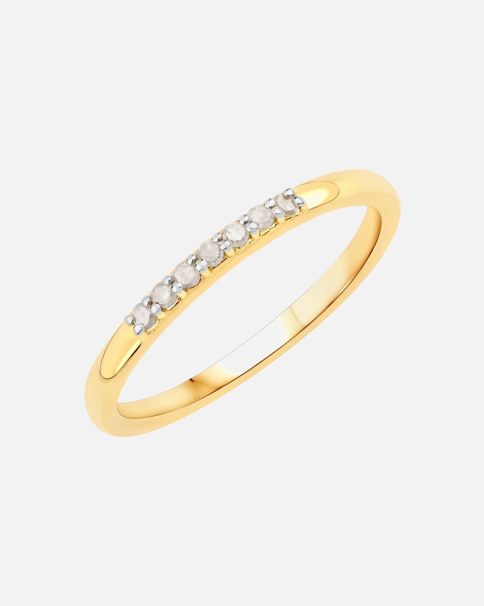 Ring für Weiblich Rafaela Donata Ring Sterling Silber Diamant in Gelbgold 52