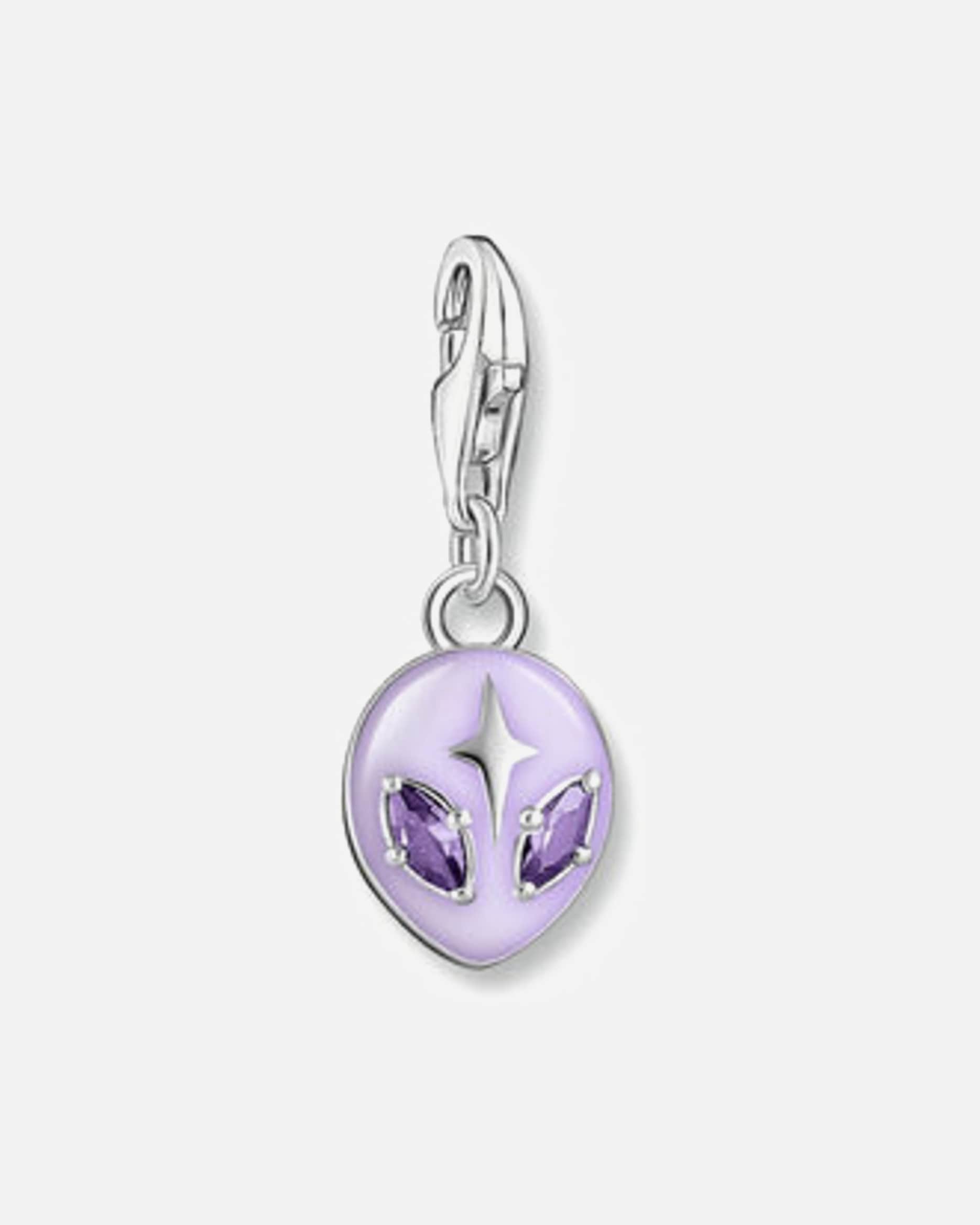 Anhänger für Weiblich Thomas Sabo Charm 925er Silber, Emaille violett