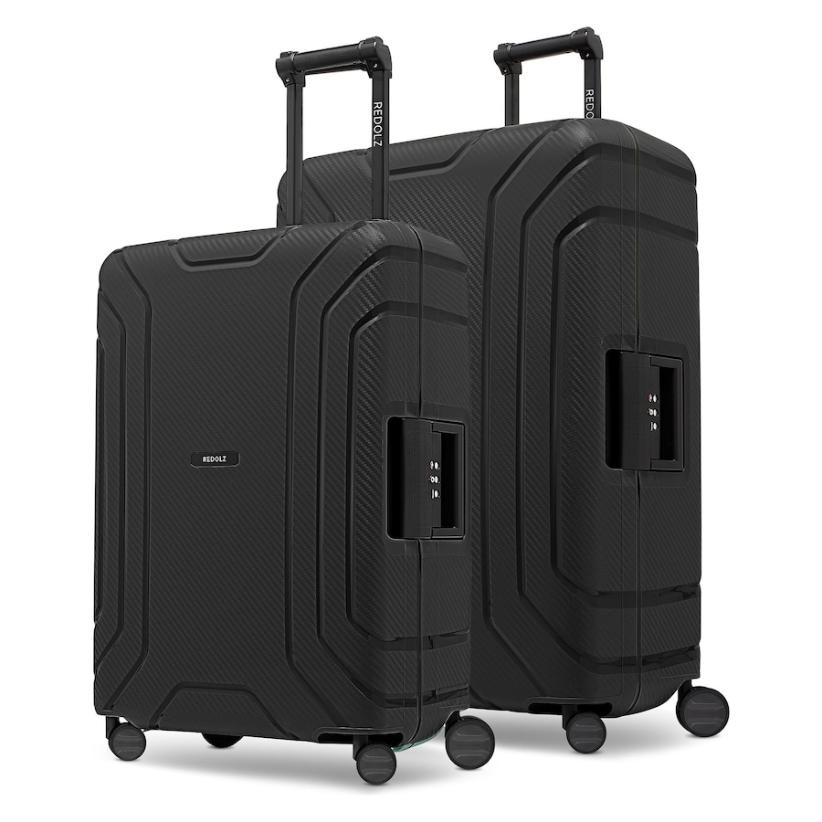 Redolz Essentials 15 4-Rollen Kofferset 2tlg. mit Dreipunktverschluss deep black Schwarz Herren
