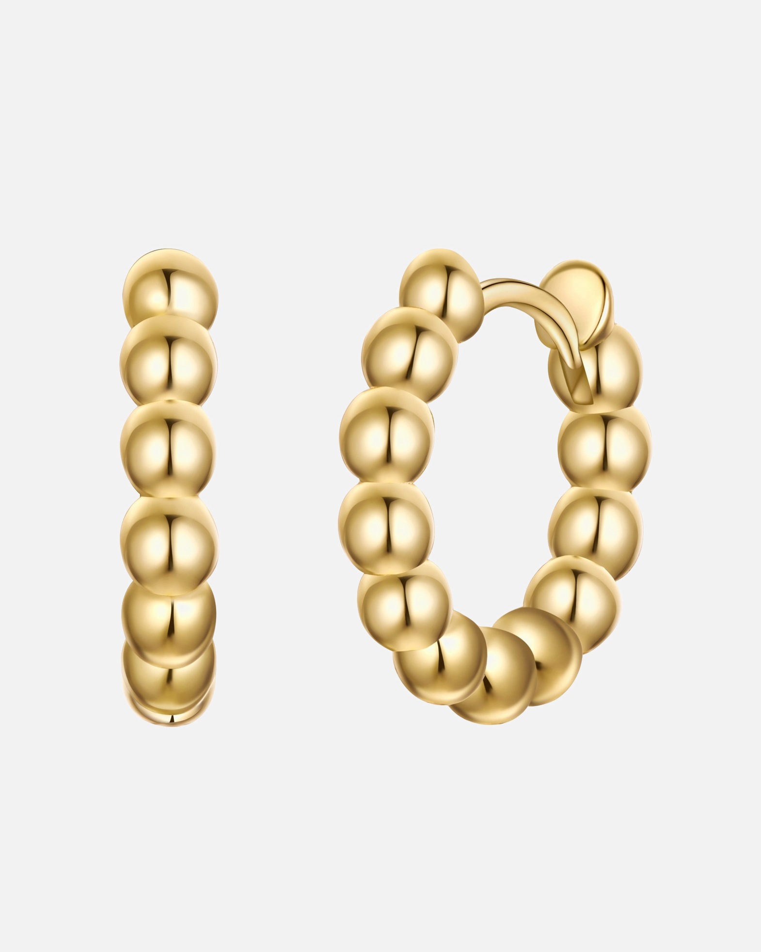 Creolen für Weiblich Rafaela Donata Creolen Sterling Silber gelbgold 14,1 mm