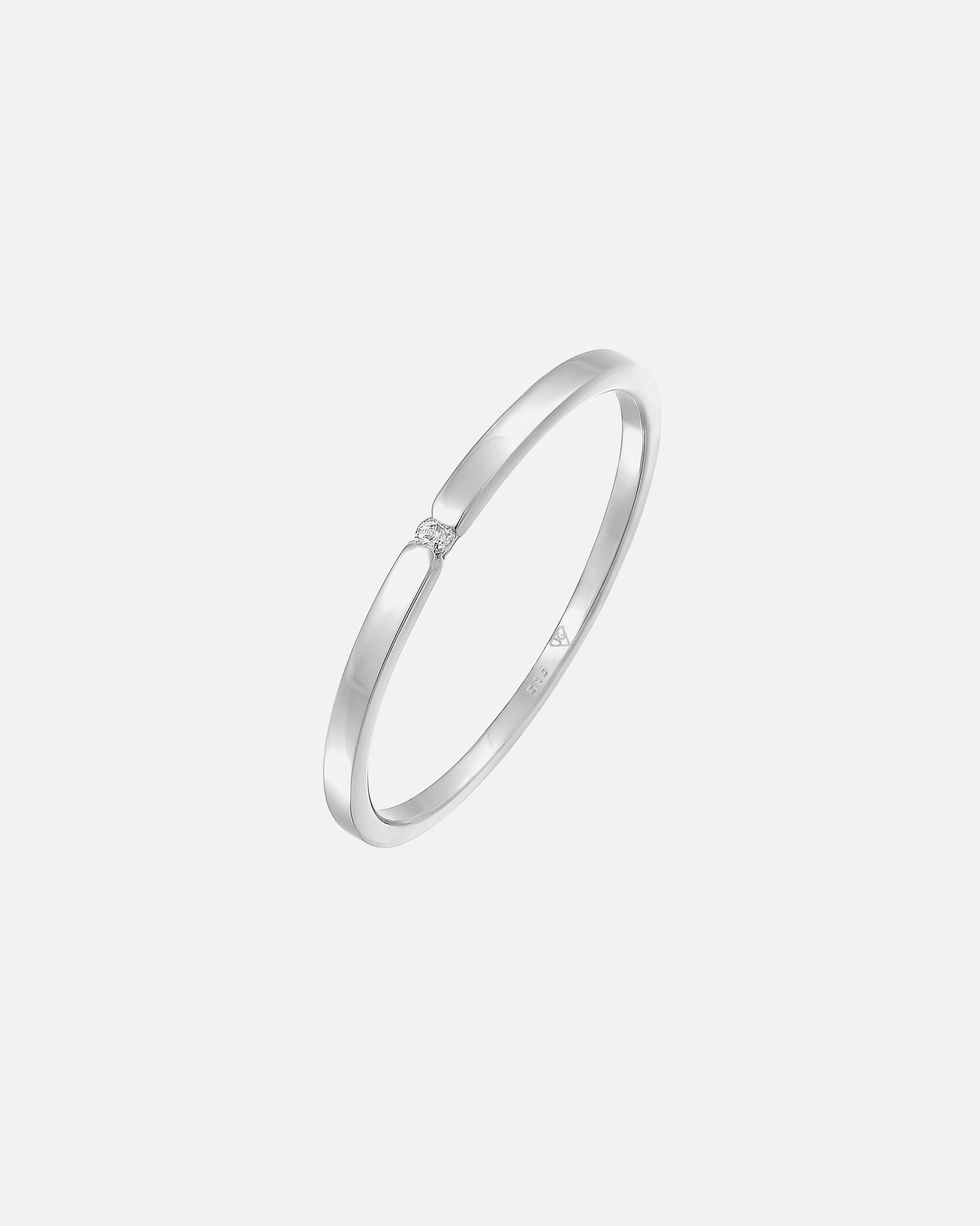 Ring für Weiblich Elli DIAMONDS Verlobungsring Diamant (0.015 ct.) 585 Weißgold 52