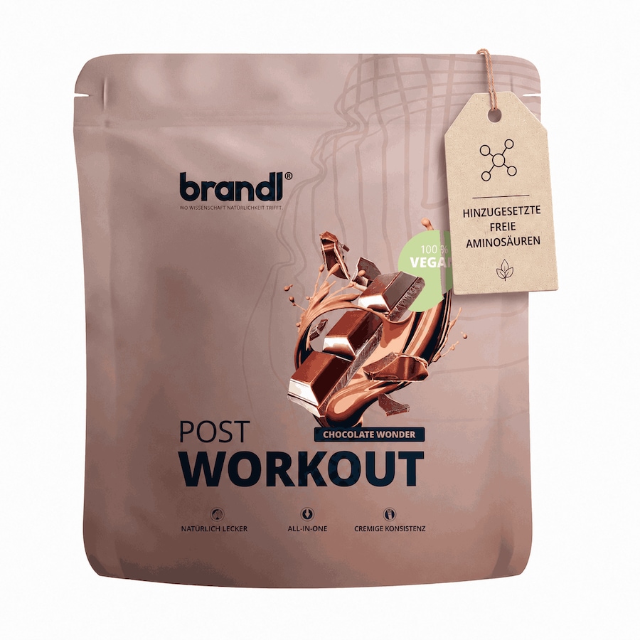 Brandl Nutrition Veganes Protein-Pulver All-in-One nach dem Training | Kombi-Vegan-Protein Schokolade 1000 g