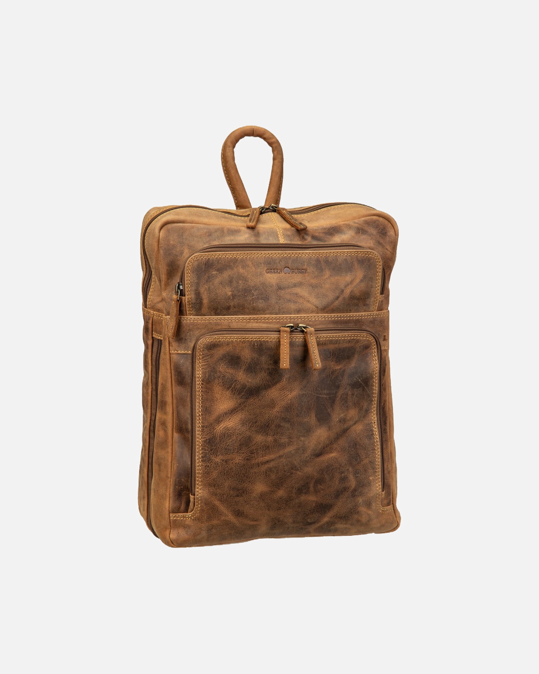 Rucksack für Unisex Greenburry Rucksack Vintage Business Project 1 Sattelbraun