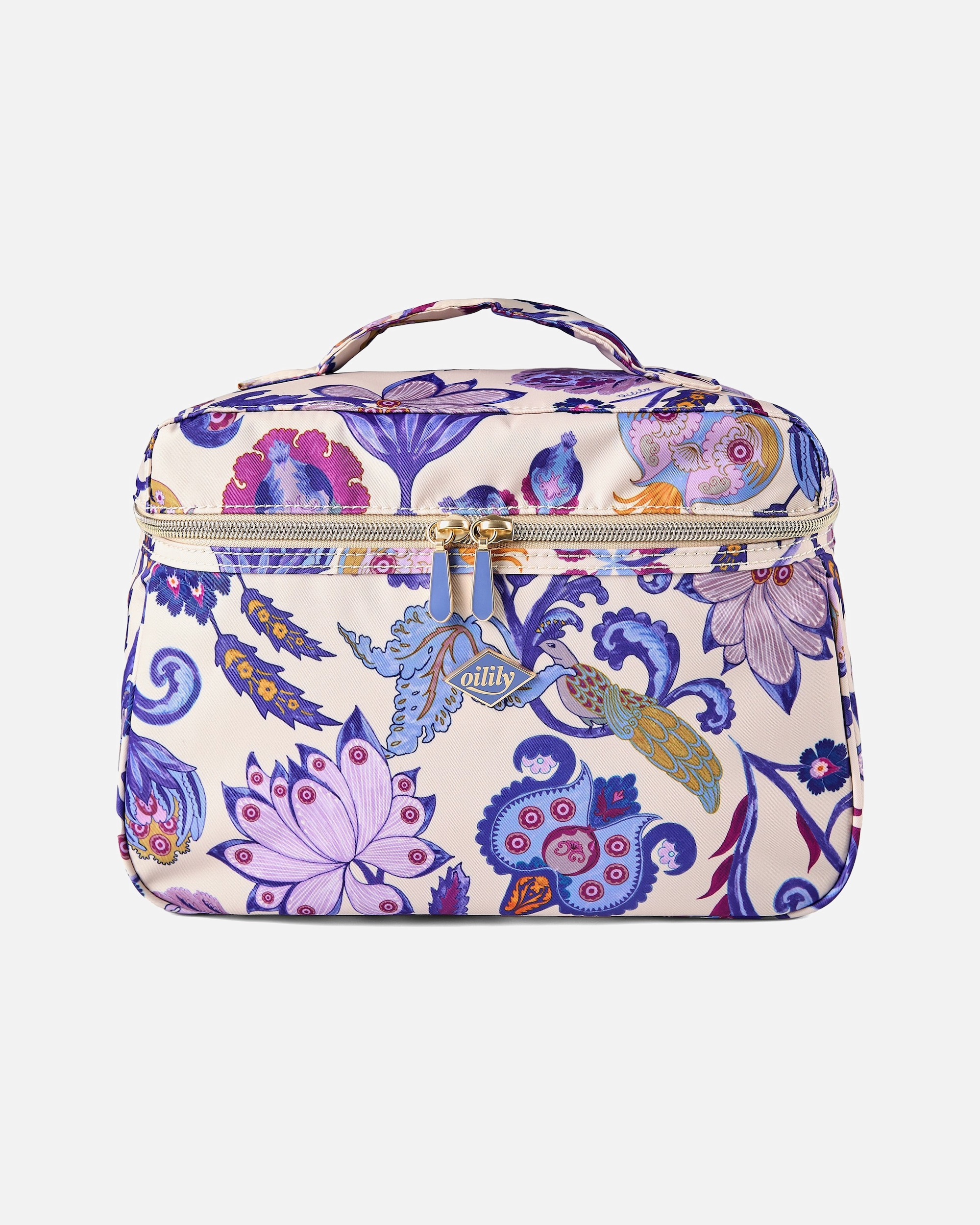 Kulturtasche für Weiblich Oilily Sapphire Chintz Kulturbeutel shifting sand