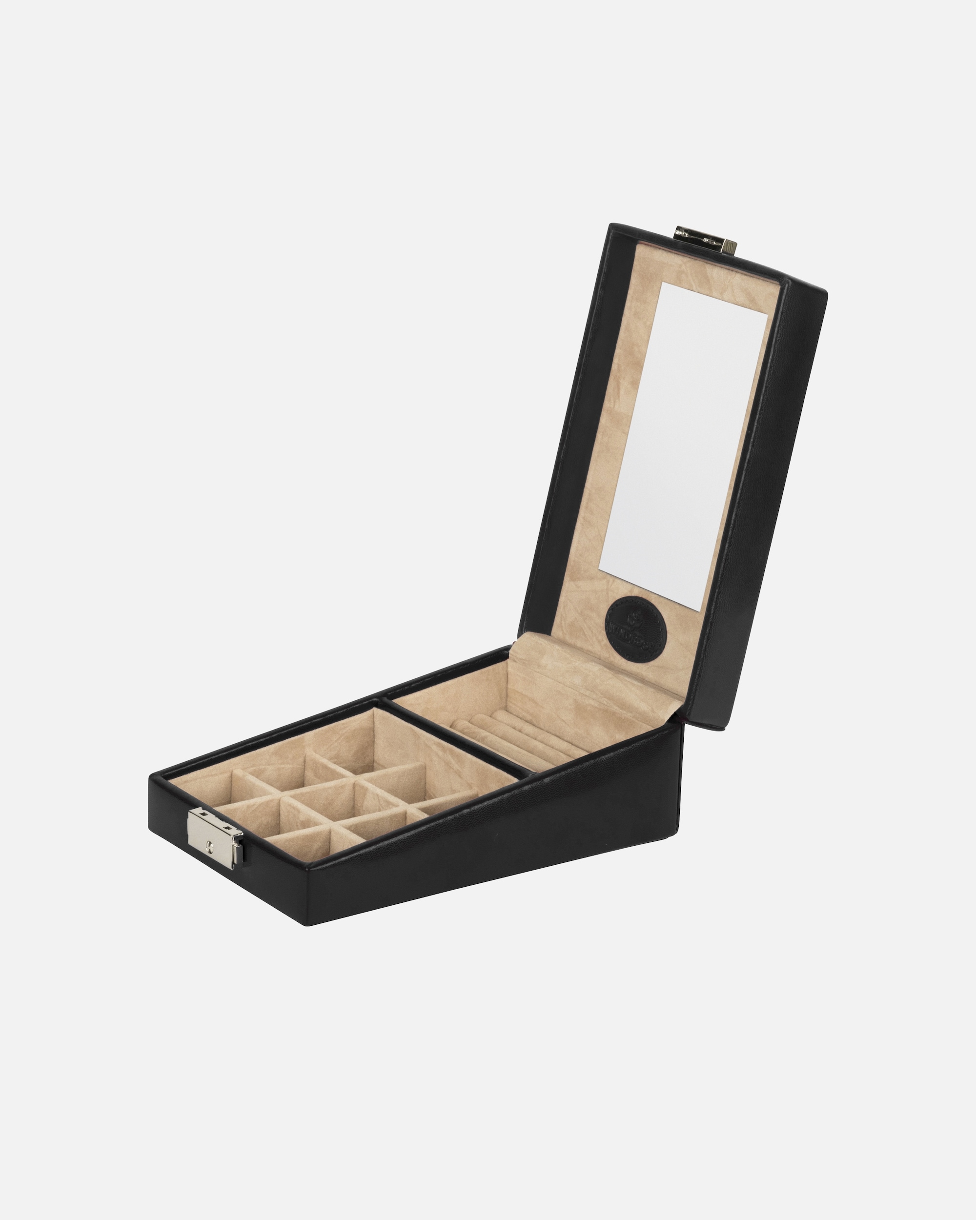 Aufbewahrung für Weiblich Windrose Schmuckkästchen merino Schwarz