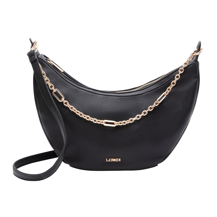 L.CREDI Petrona Schultertasche schwarz Schwarz Damen