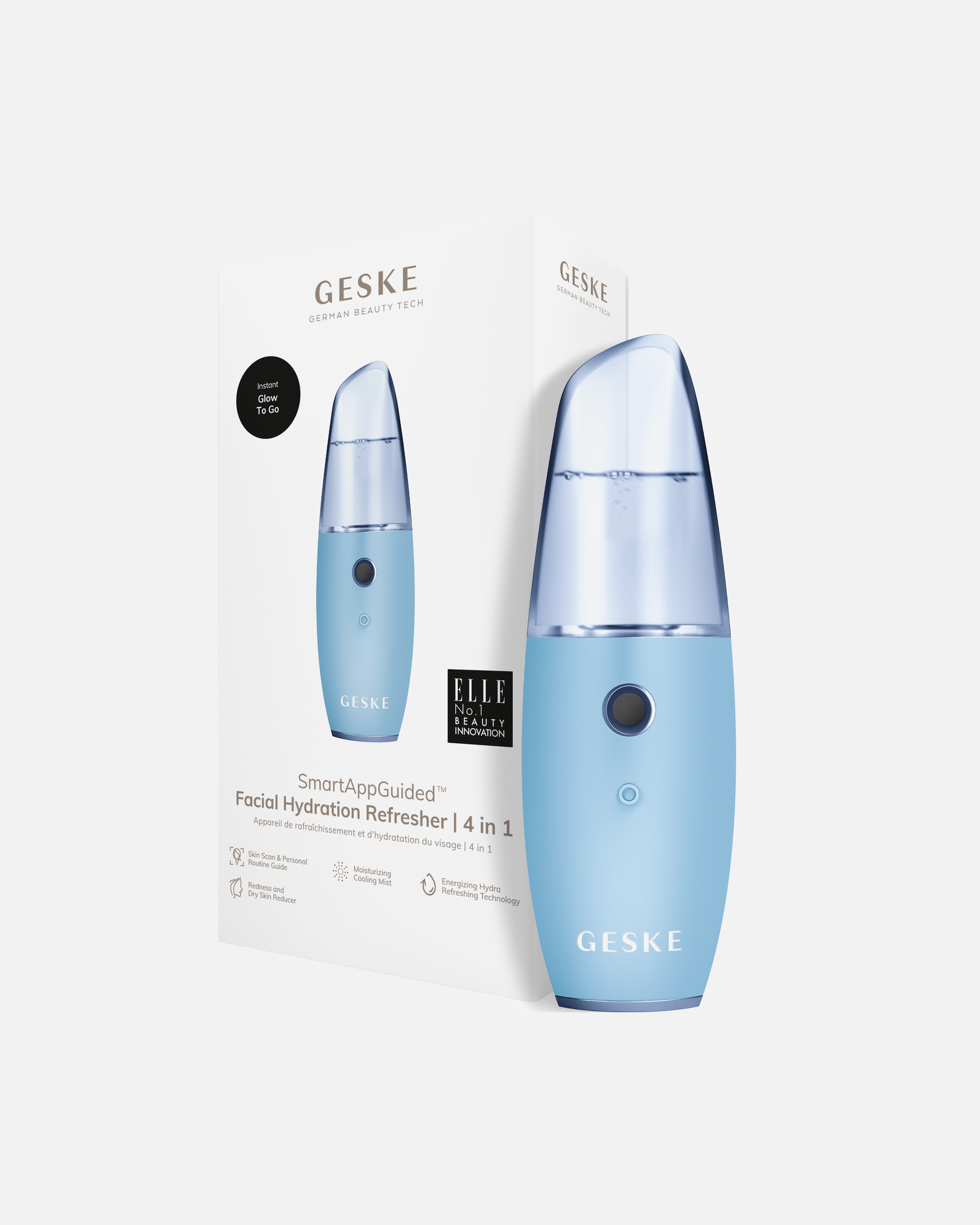 Multifunktionsgerät für Unisex Geske SmartAppGuided™ Facial Hydration Refresher | 4 in 1 Aquamarine