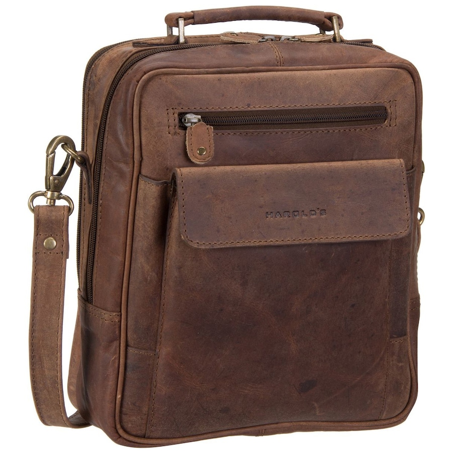 Harold's Umhängetasche Antic 4178 L Natur Braun Herren