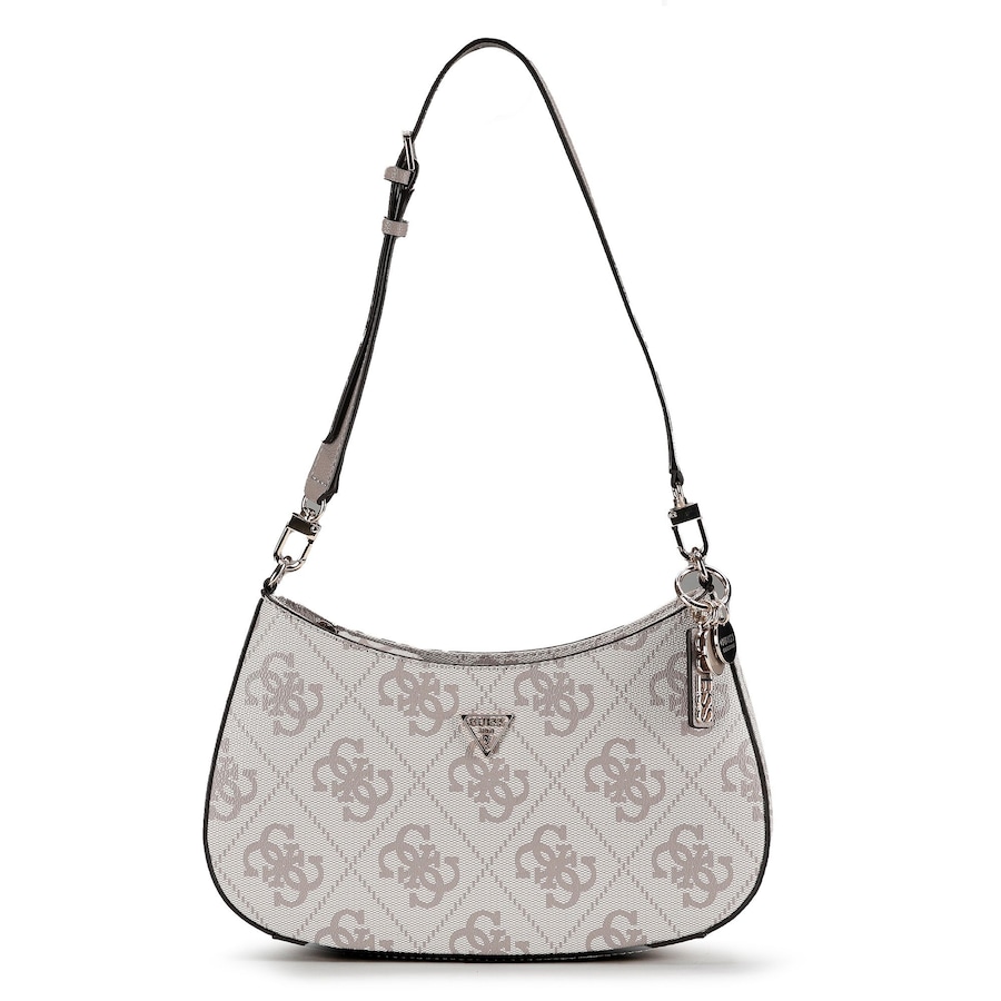 Guess Noelle Schultertasche dark taupe logo Grau Damen