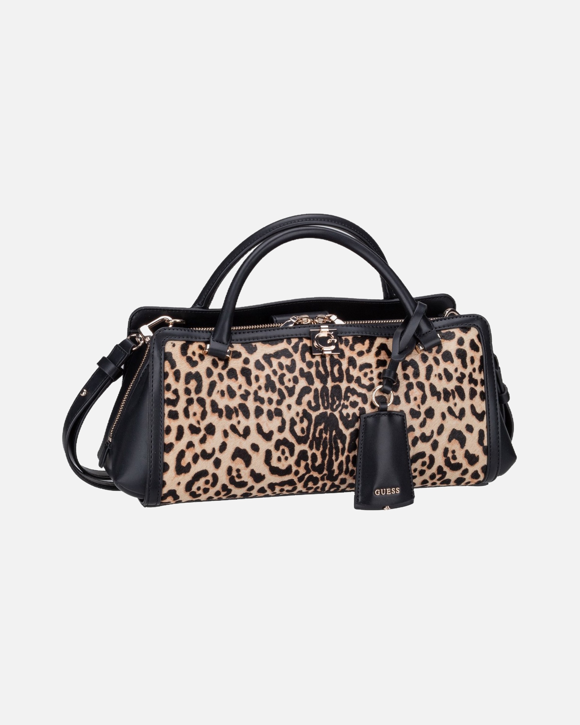 Handtasche für Weiblich Guess Handtasche Audrey Small Girlfriend Leopard