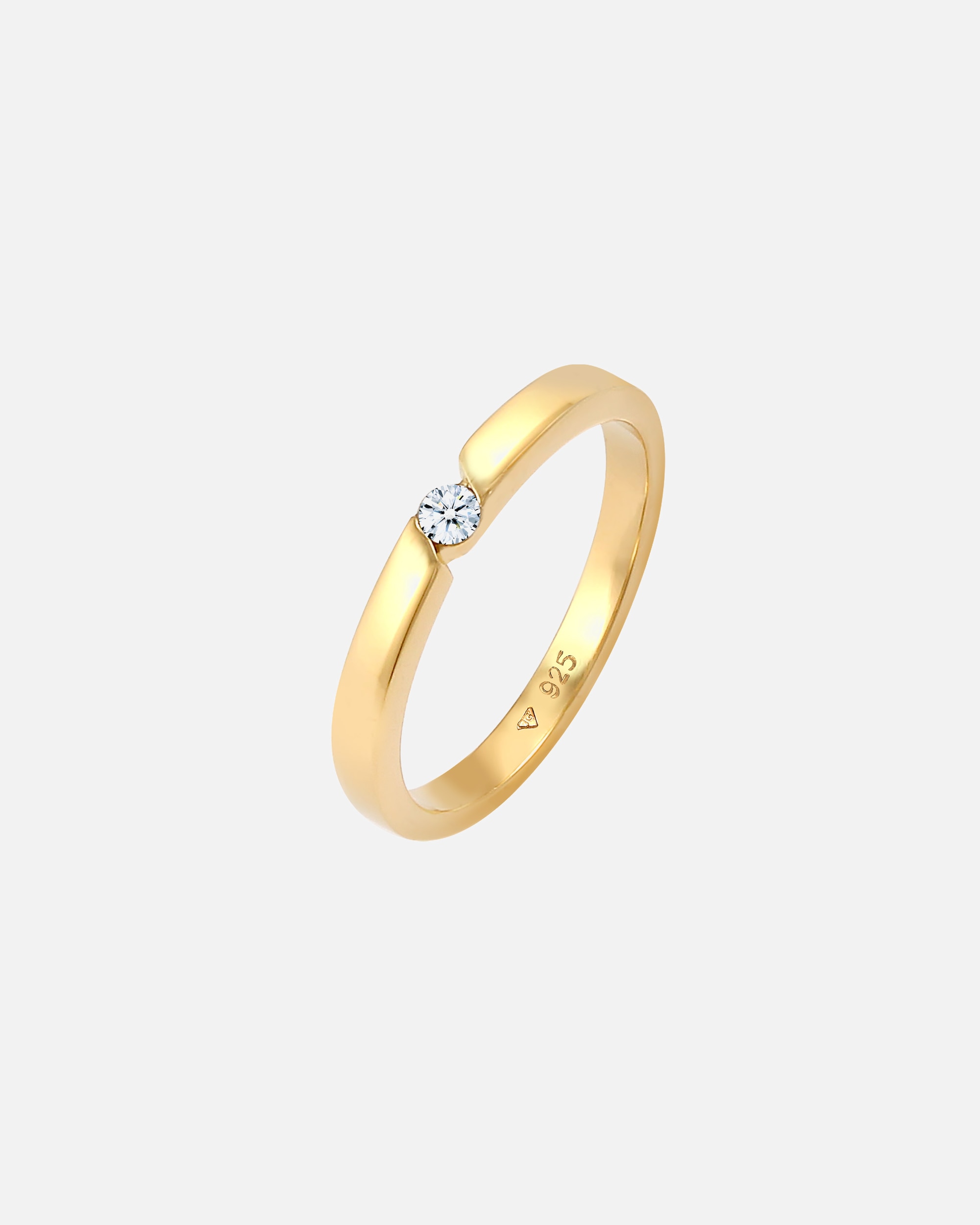 Ring für Weiblich Elli DIAMONDS Verlobungsring Diamant (0.06 ct.) 925 Silber 52