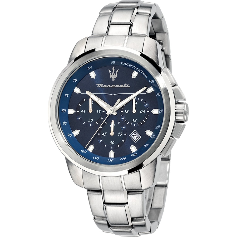 Maserati Chronograph Edelstahl blau, silber Herren
