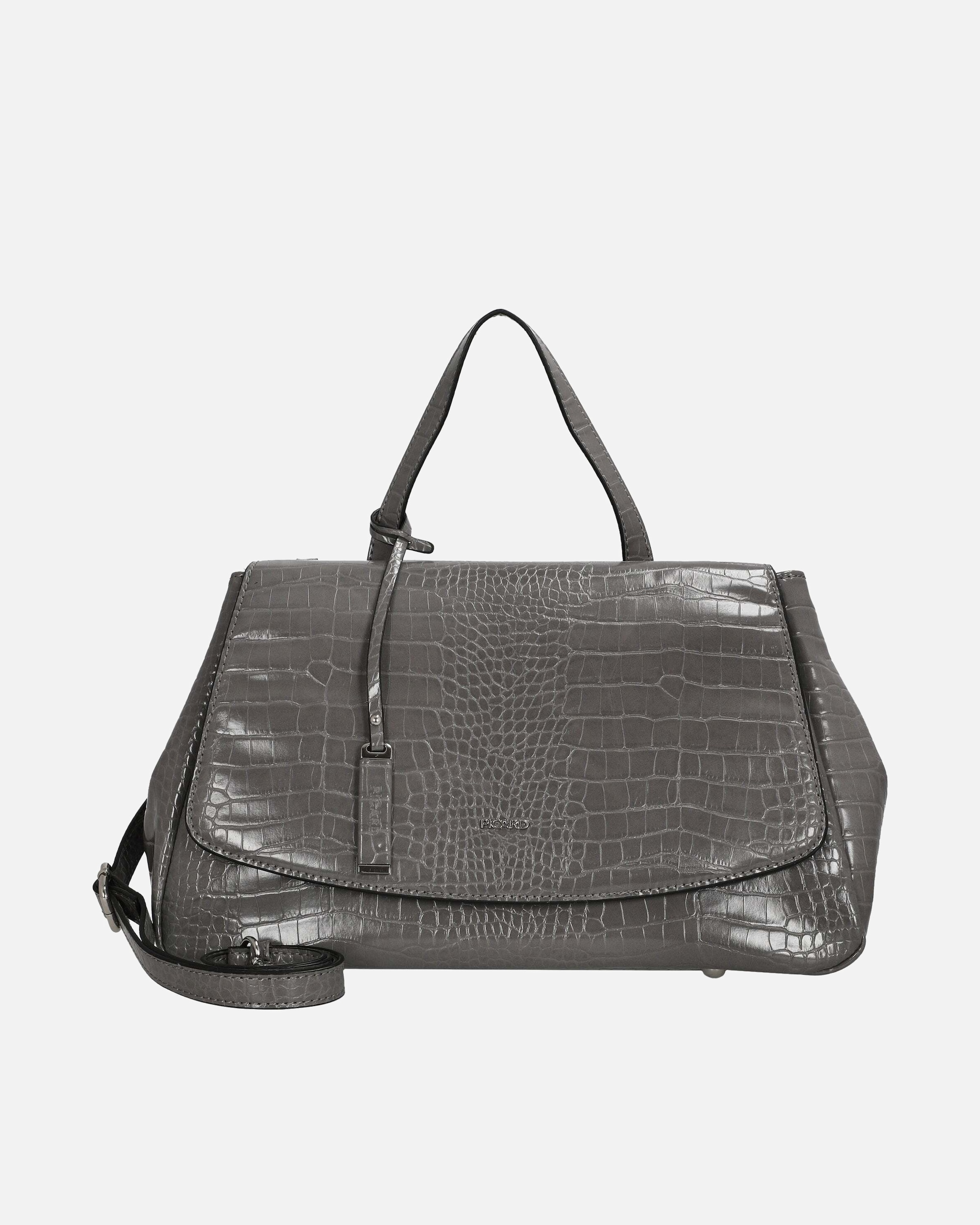 Handtasche für Weiblich Picard Croco - Handtasche 37 cm Synthetik (gravel) anthrazit