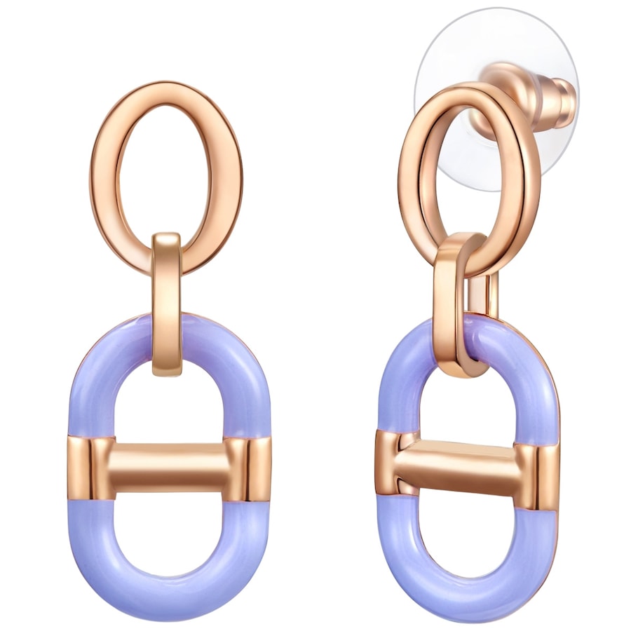 Lulu & Jane Ohrhänger aus Metall in Roségold 34,6 mm Damen