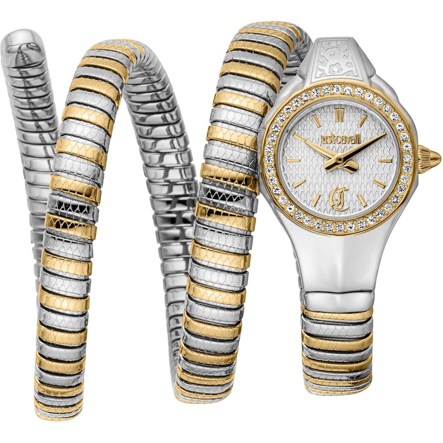 Roberto Cavalli Damenuhr Edelstahl bicolor Damen