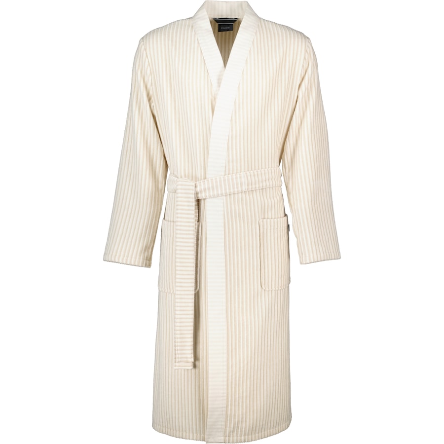 Cawö Bademäntel Herren Kimono Struktur 5718 beige - 33 XL