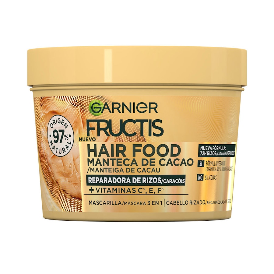 Garnier FRUCTIS HAIR FOOD KAKAOBUTTER Maske für gepflegte Locken 390 ml