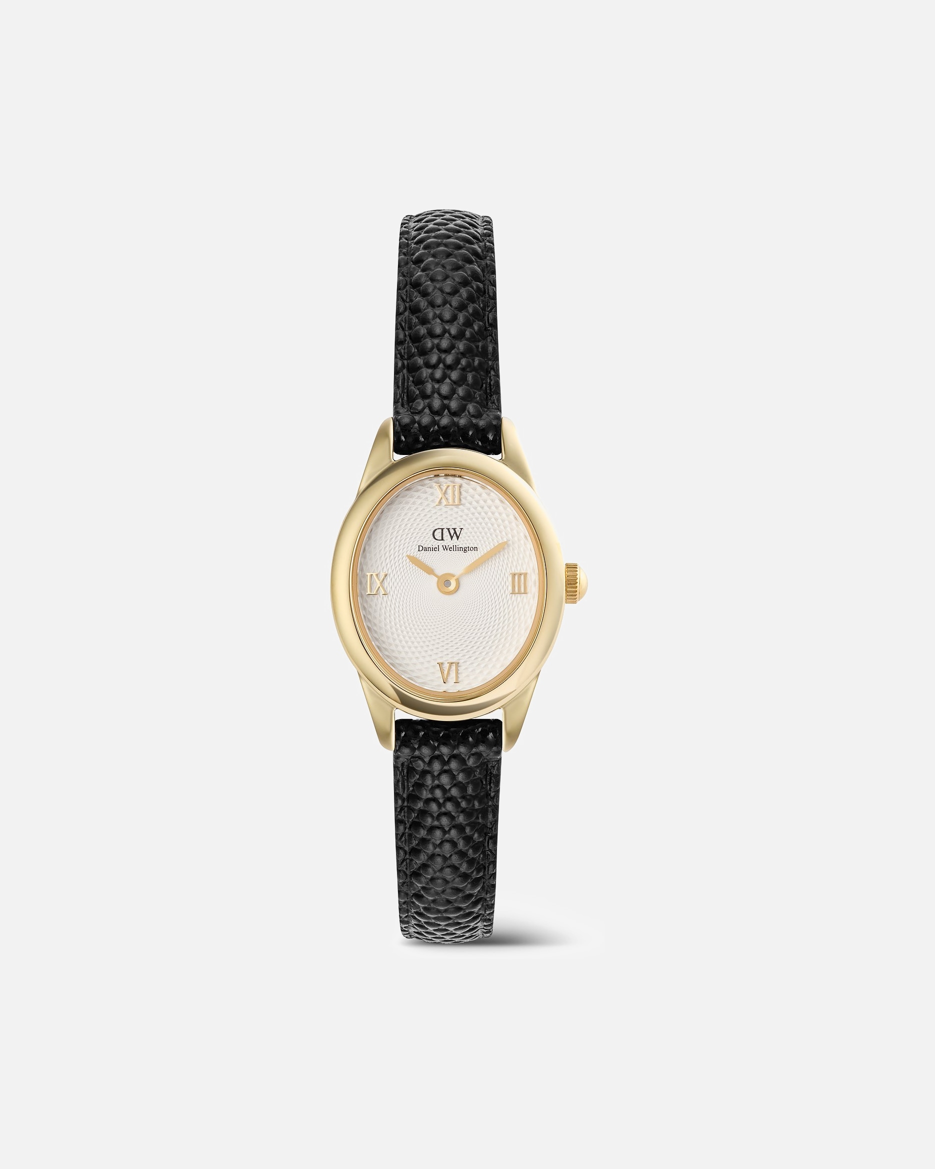 Uhr für Weiblich Daniel Wellington Damenuhr Leder braun, gelbgold, weiß