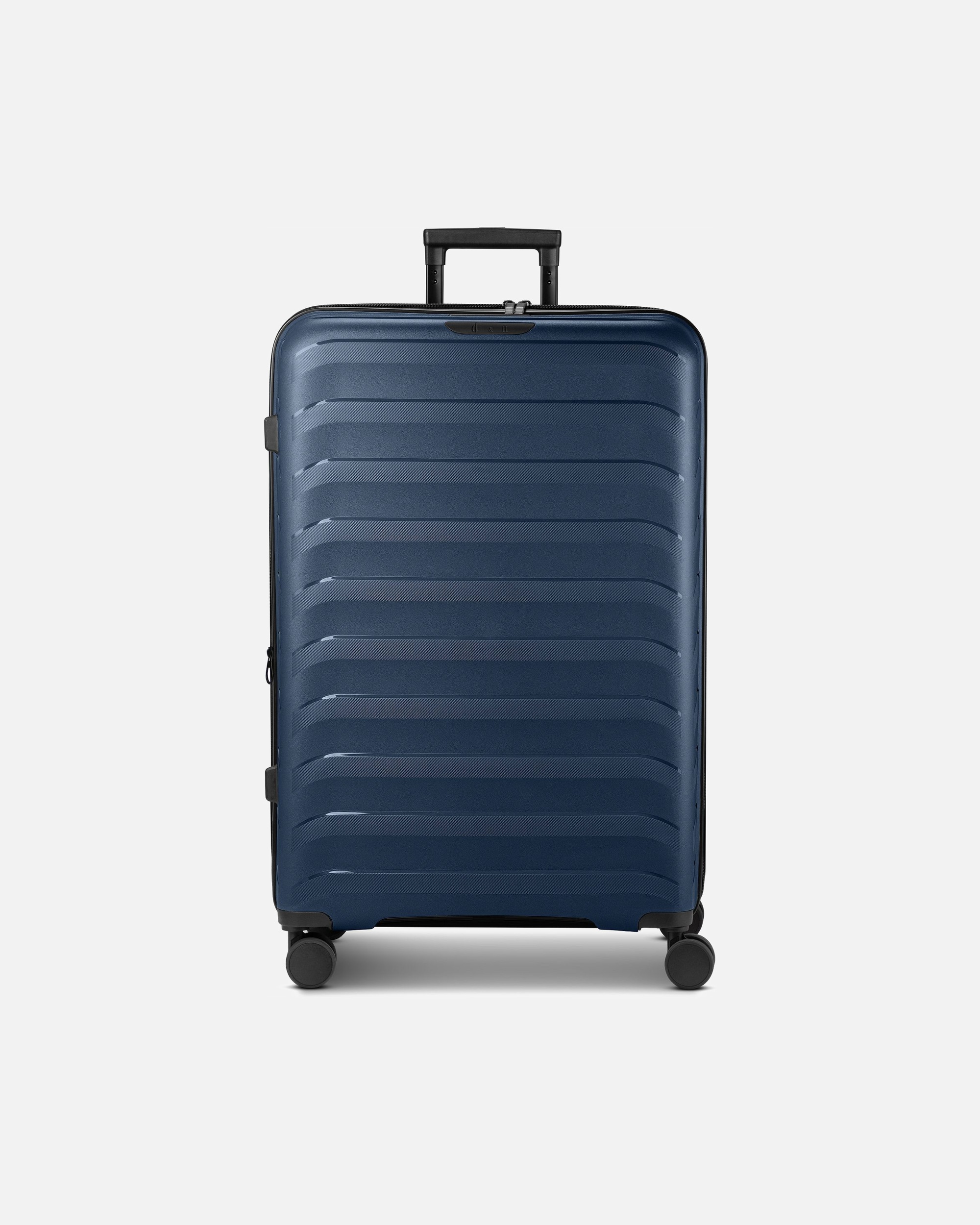 Koffer für Männlich d & n Toronto 4 Rollen Trolley L 75 cm mit Dehnfalte navy